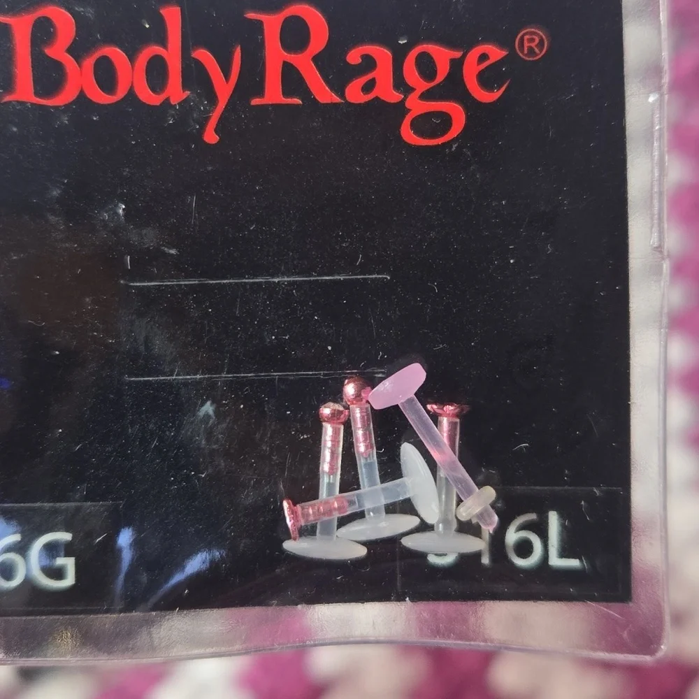 Body Rage Labret Piercing Jewelry - Picture 2 of 4